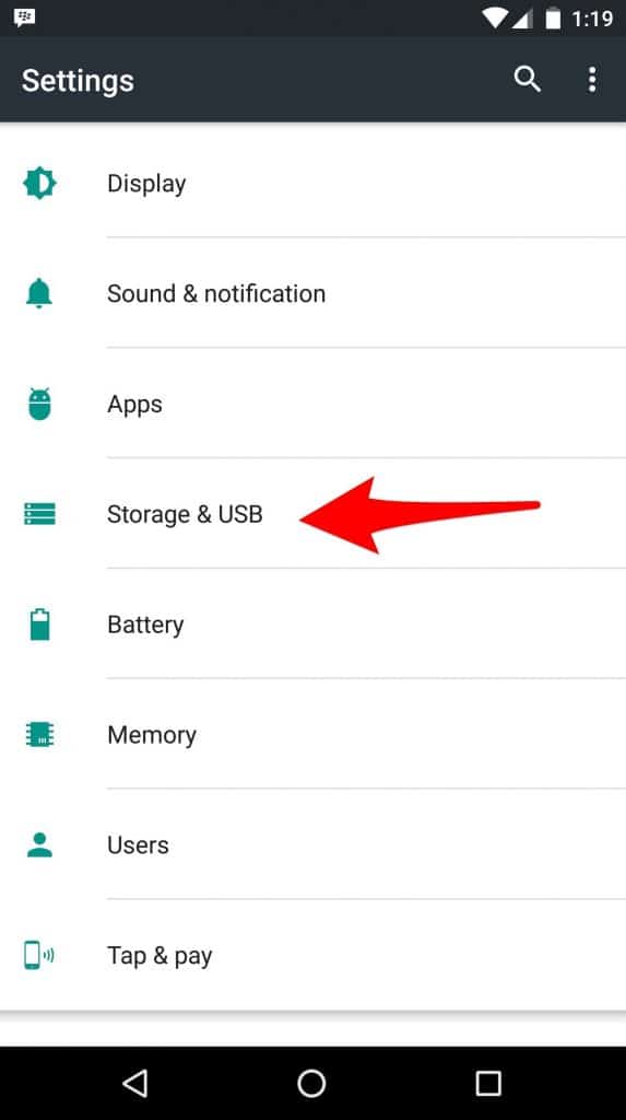 hidden Android Marshmallow file manager 