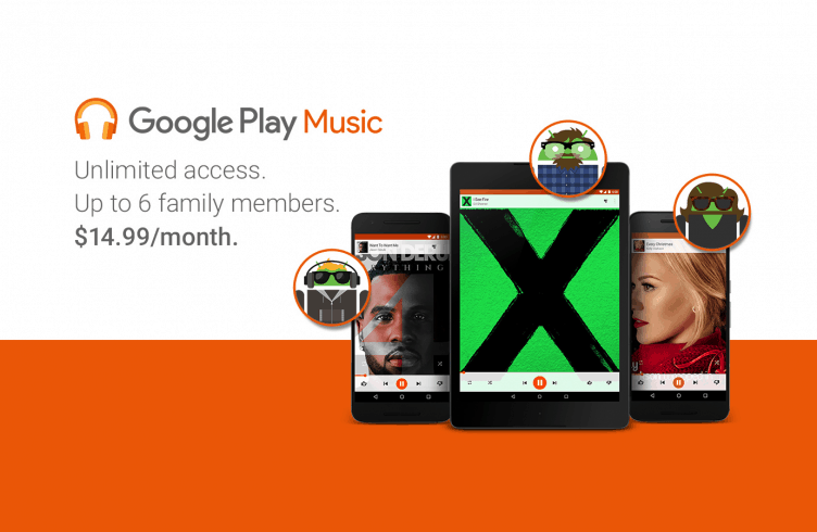 Google Play Music family plan