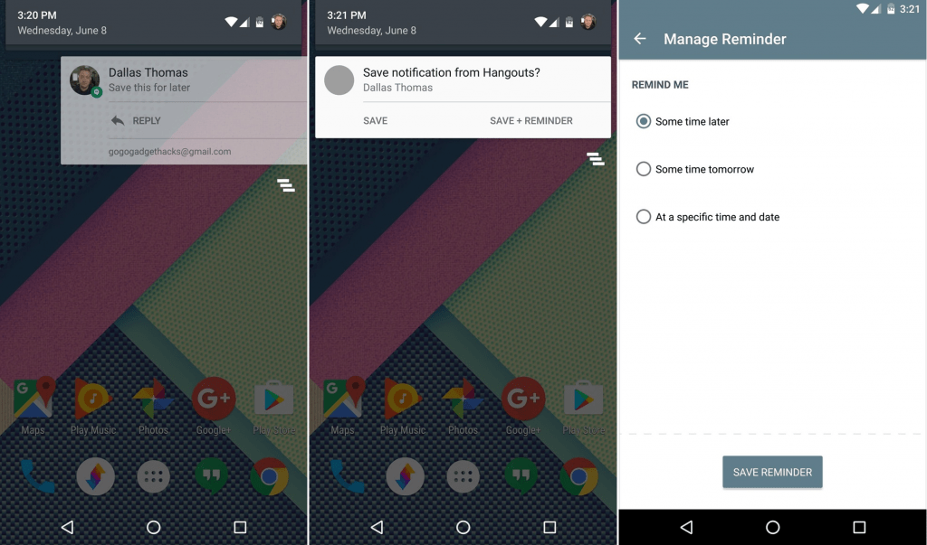 Save Android Notifications