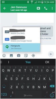 merge SMS with Google Hangouts