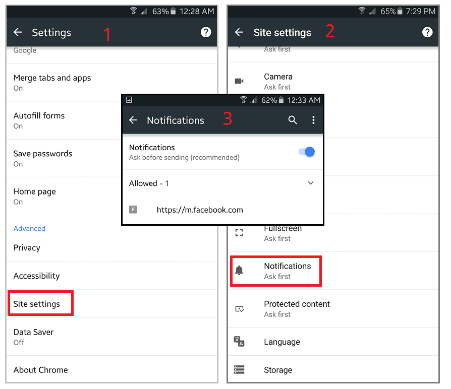disable notifications in Chrome 