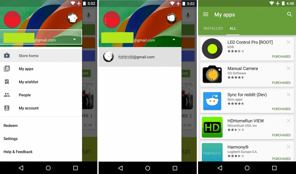 share paid apps on Android