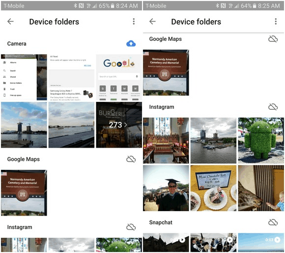backup pictures to Google Photos