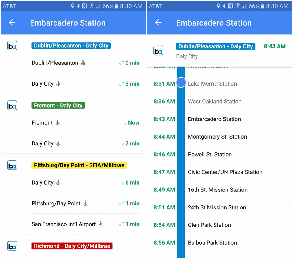 check transit times in Google Maps