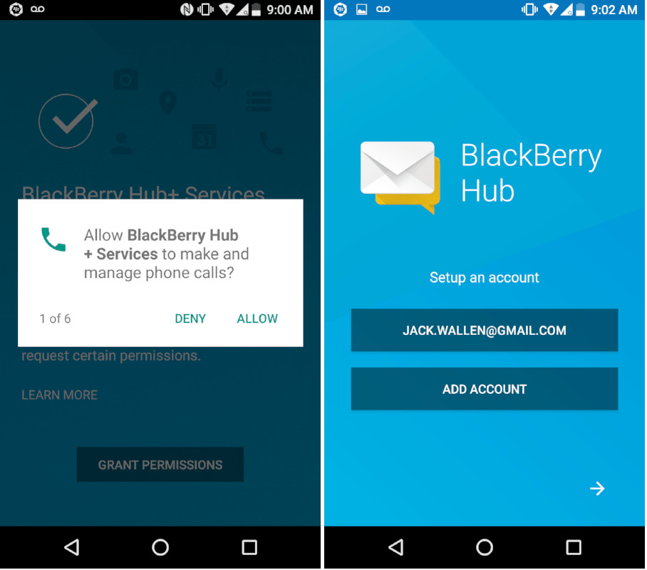 BlackBerry Hub app