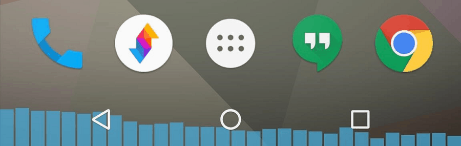 add music visualizer to navigation bar