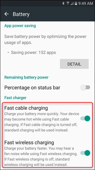 Disable Fast Charging on Galaxy Devices