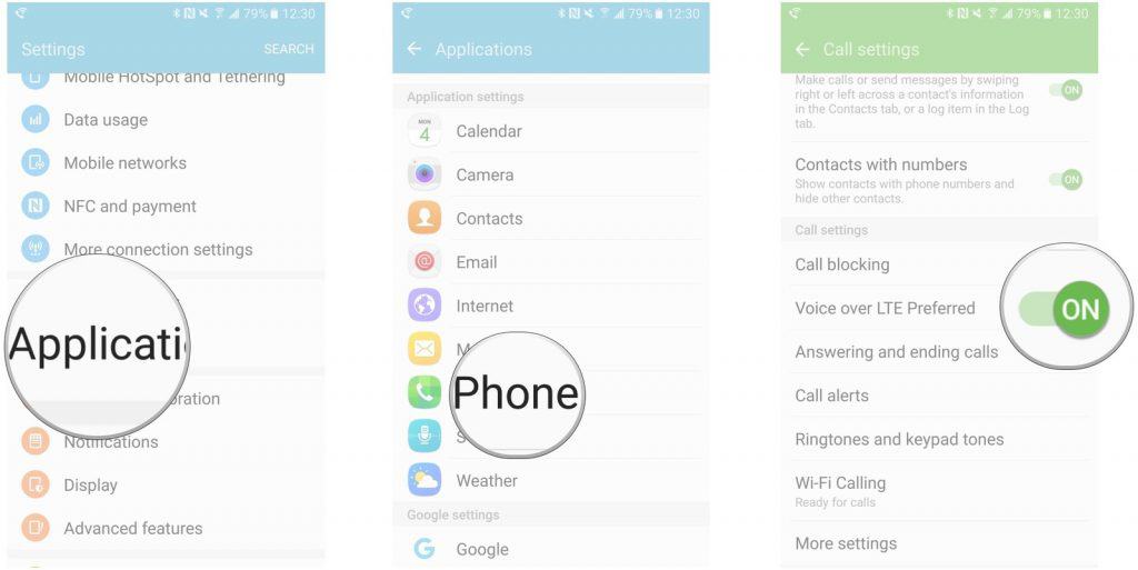 Advanced calling features on Samsung Galaxy S7 1