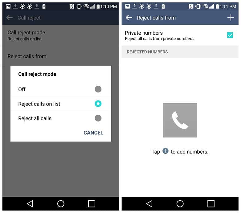 block a phone number on Android 