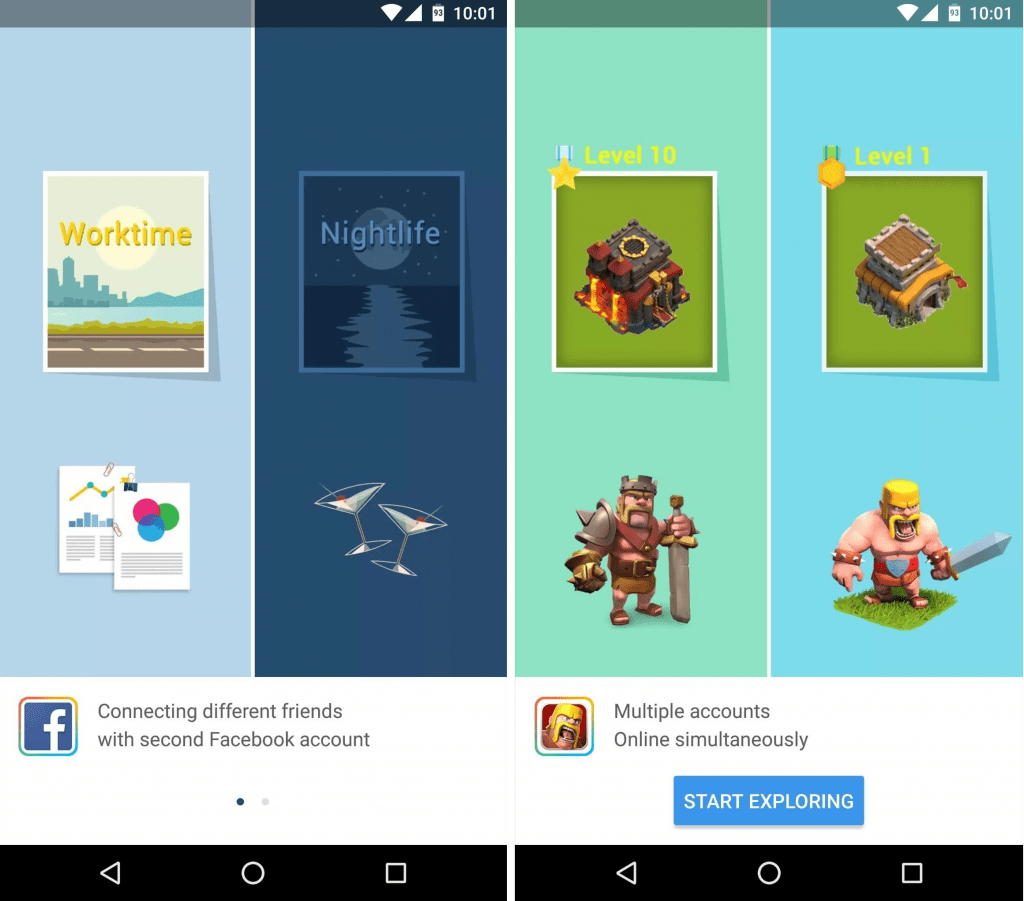 clone apps on Android