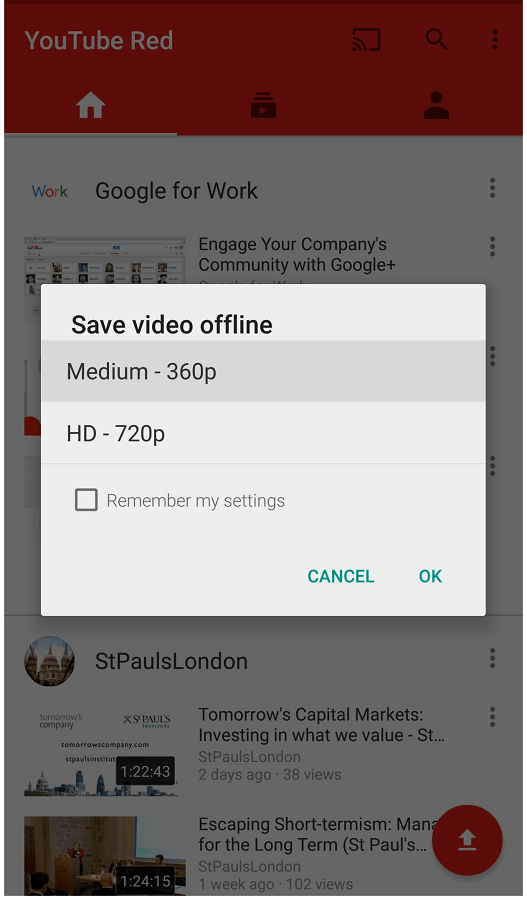 how to save downloaded videos on android from youtube