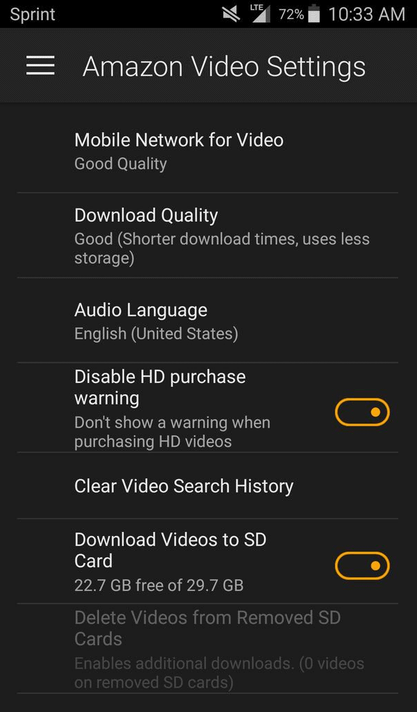 amazon video download location android
