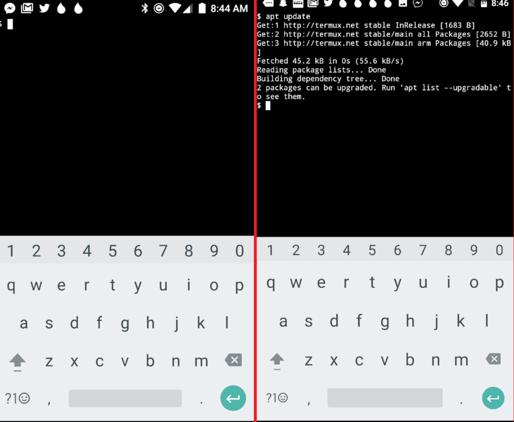 Run Linux terminal on Android