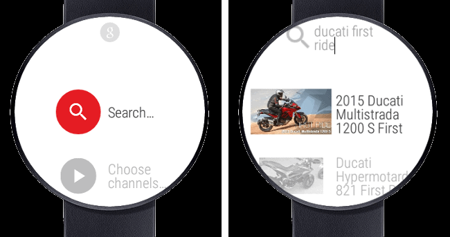 YouTube on Android Wear 