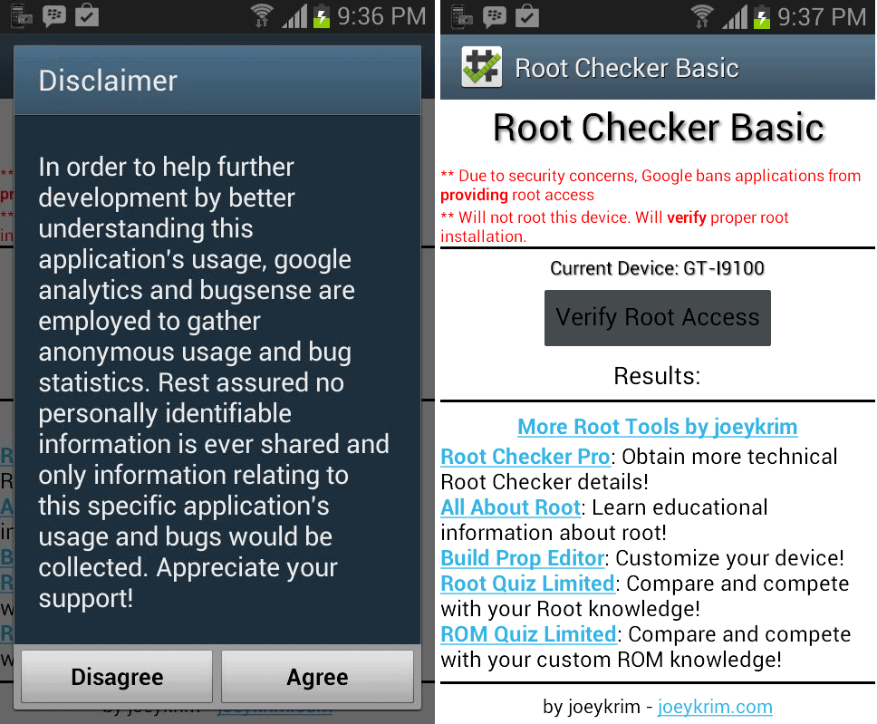 check if Android is rooted
