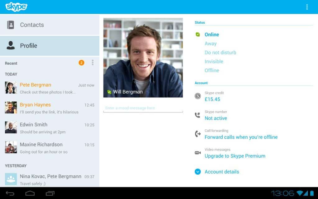 Skype ANdroid App