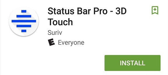 custom status bar gestures