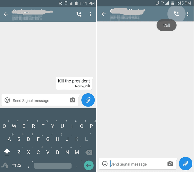 encrypt calls and texts on Android