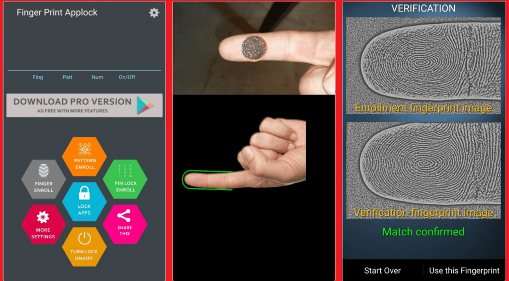fingerprint image capture app