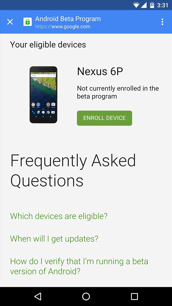 get Android Nougat on Nexus