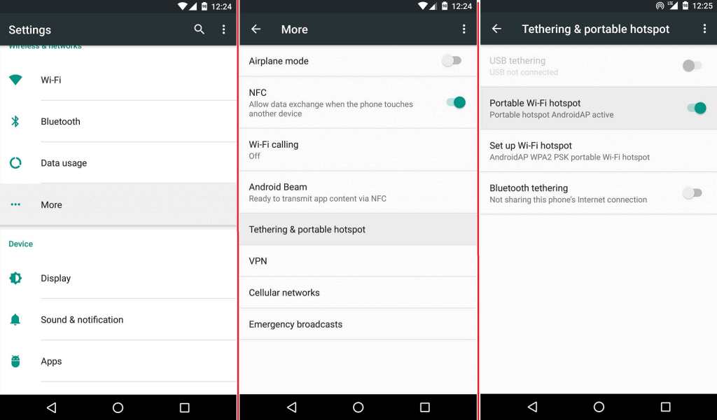 unlock Wi-Fi tethering on Android