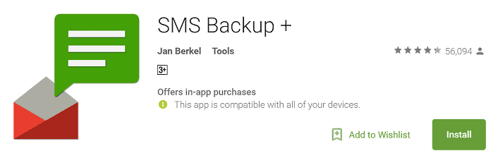 back up SMS to Gmail