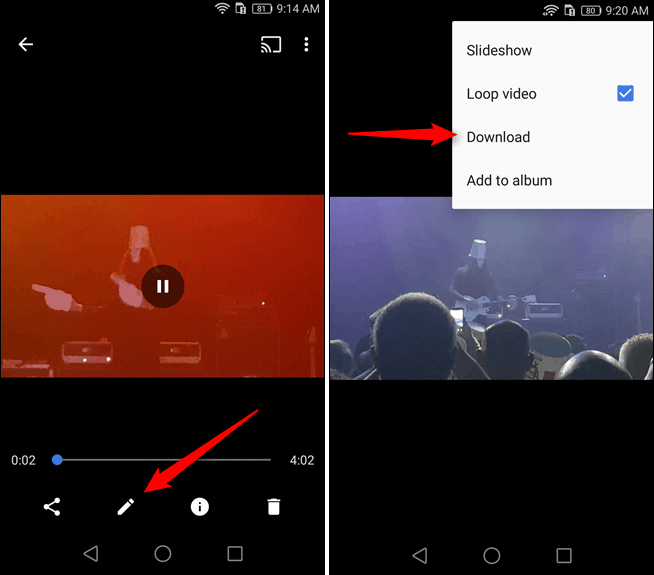 trim video android