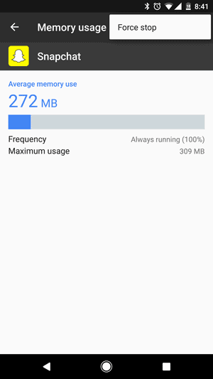 navigate Memory Manager in Android Nougat