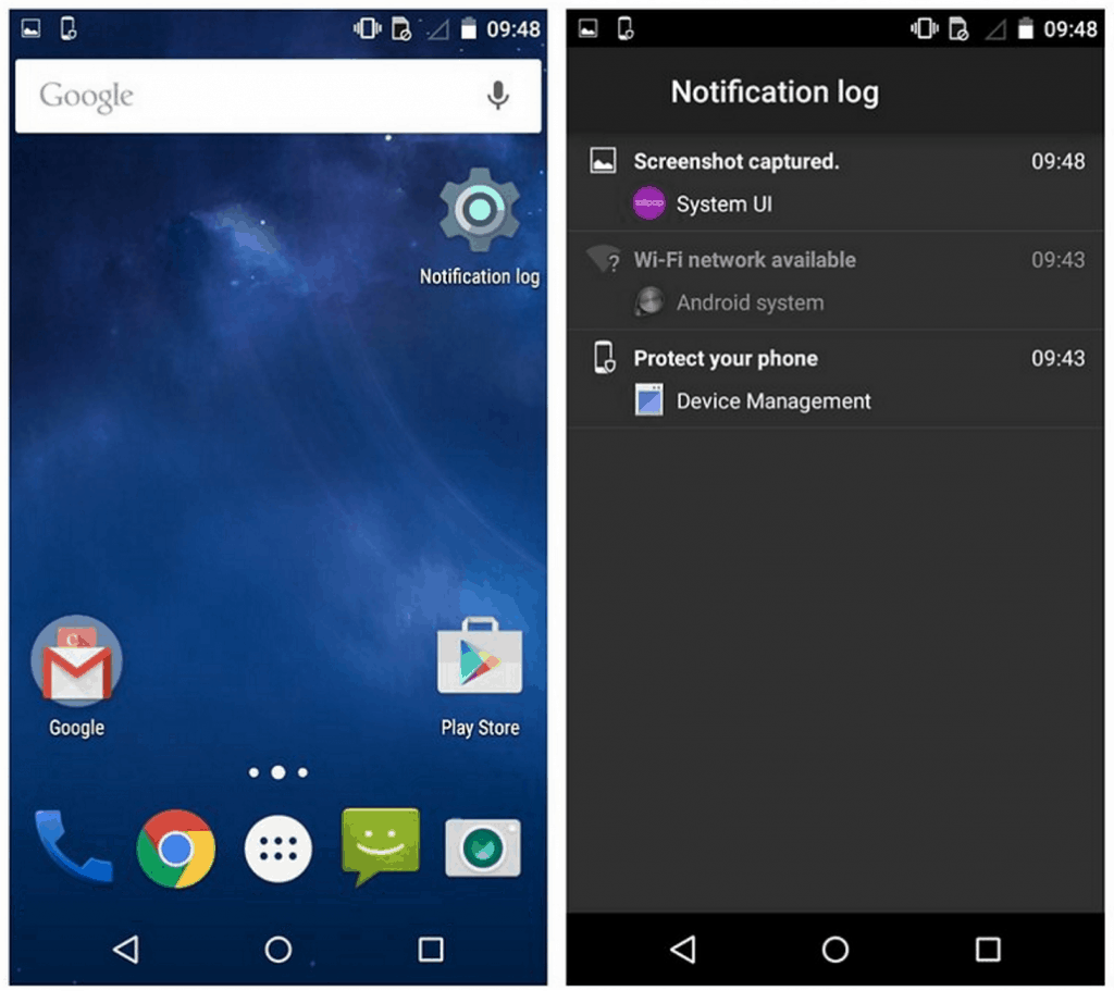 recover lost notifications on Android