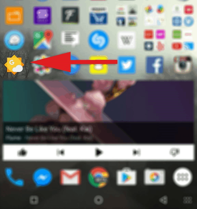weather on home screen pixel
