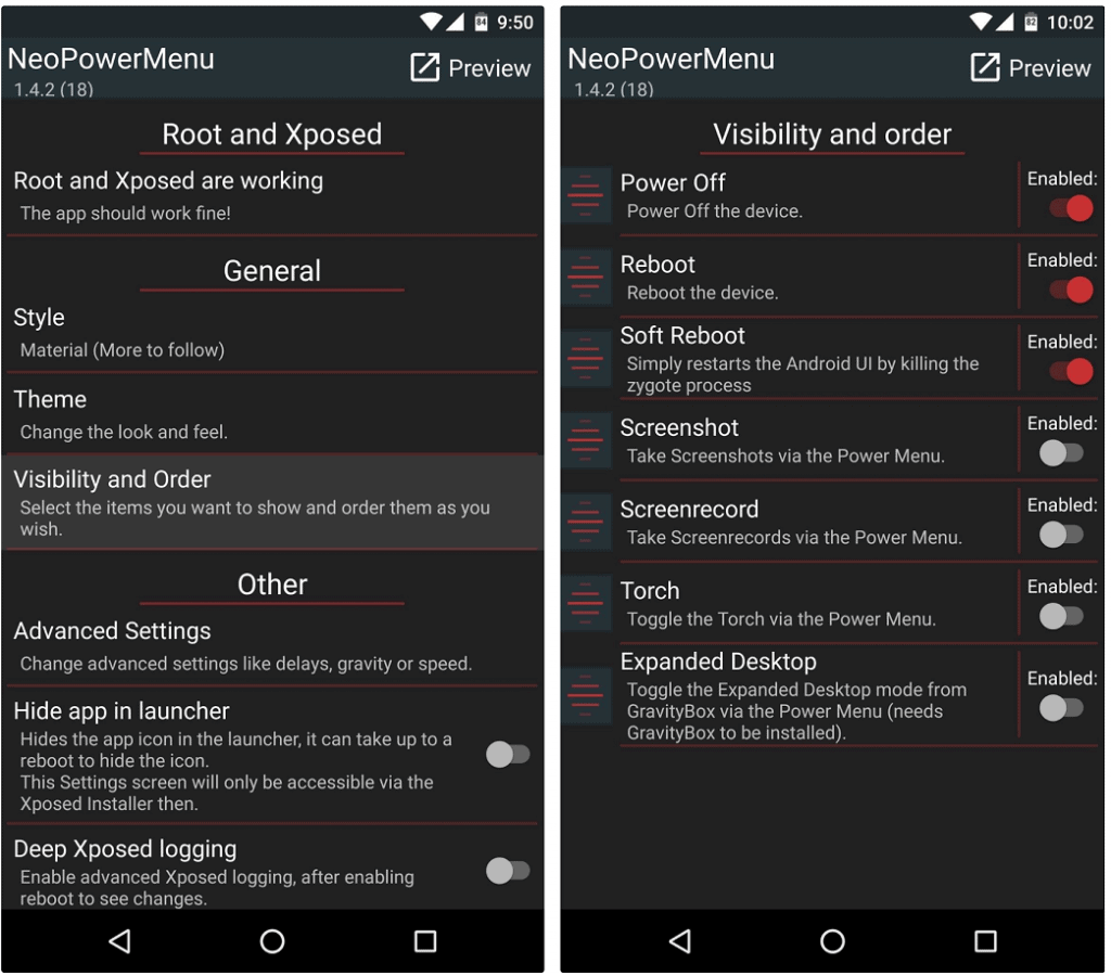 add shortcuts to Android power menu