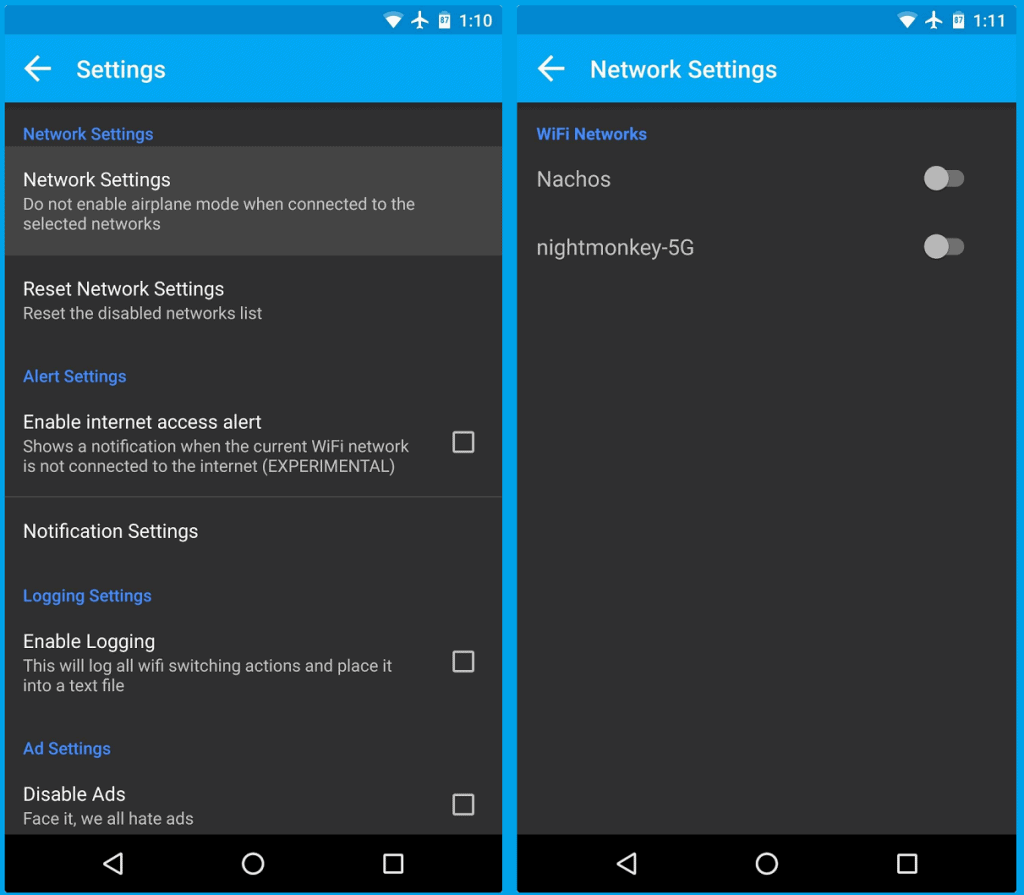 Automatically Toggle Data Off When Using Wi-Fi