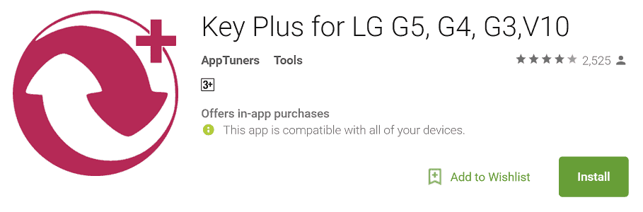Shortcut Keys on LG Devices