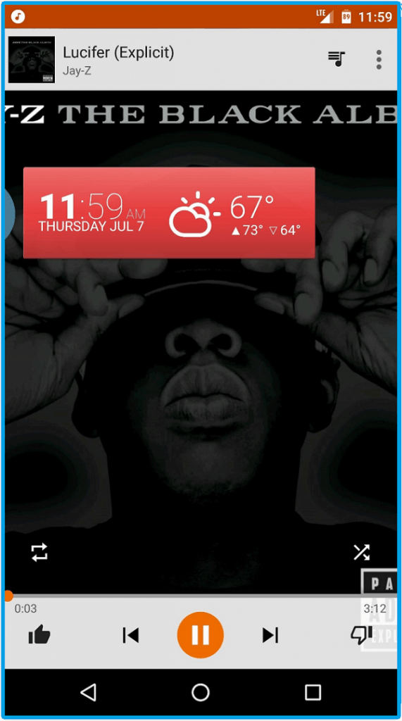 use Swipe to Access Widget on Android 