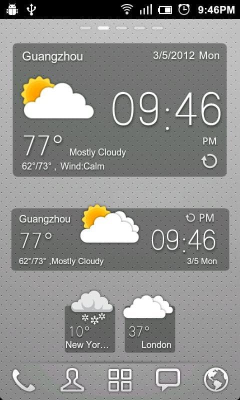 Weather widgets