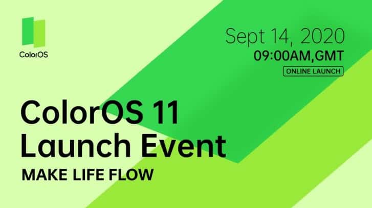 Oppo ColorOS 11 launch event