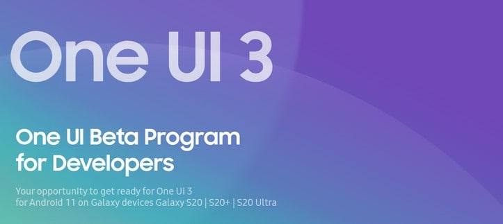 One UI 3.0 beta samsung